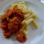 Pasta mit Salsiccia, Fenchel und Karotten